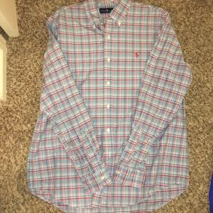 Long sleeve button down.